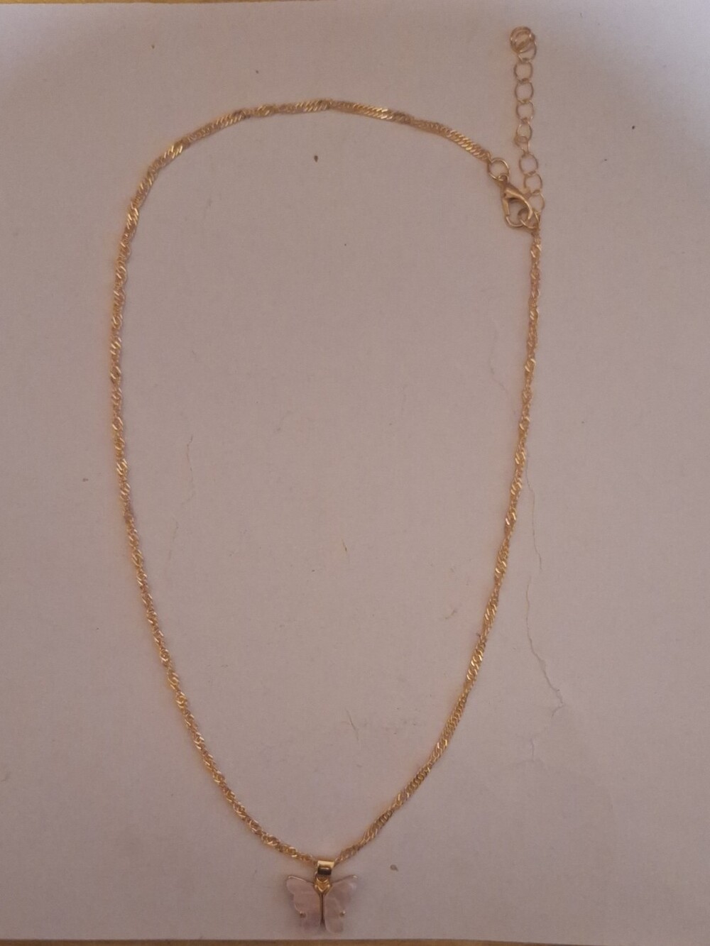 Gold Butterfly Pendant Necklace - Women Jewelry